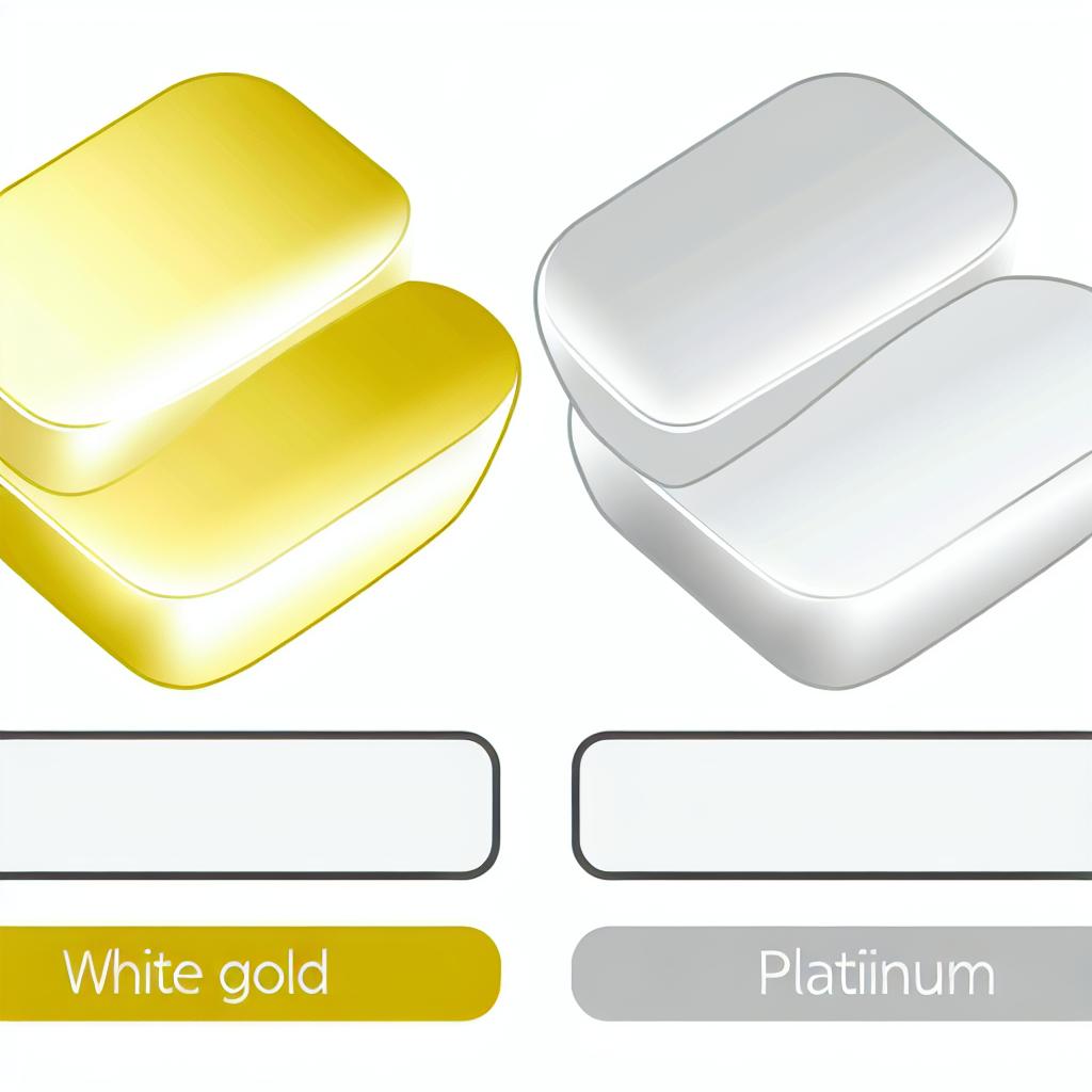 Vad är skillnaden mellan vitt guld och platina?