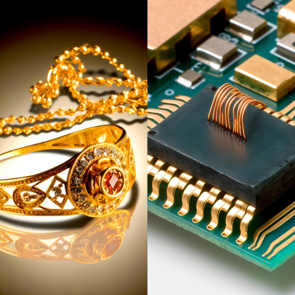 Skillnaden mellan smyckesguld och industriellt guld