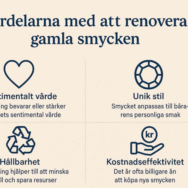Fördelarna med att renovera gamla smycken