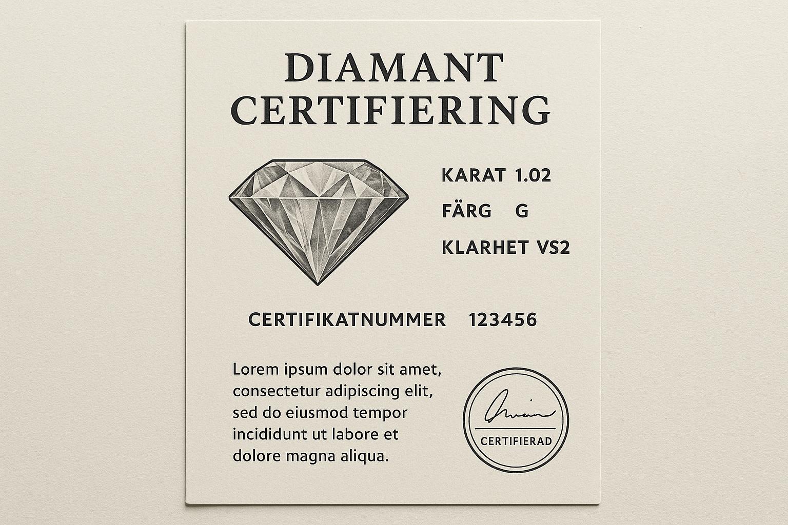 Vad är en diamantcertifiering och varför är den viktig?