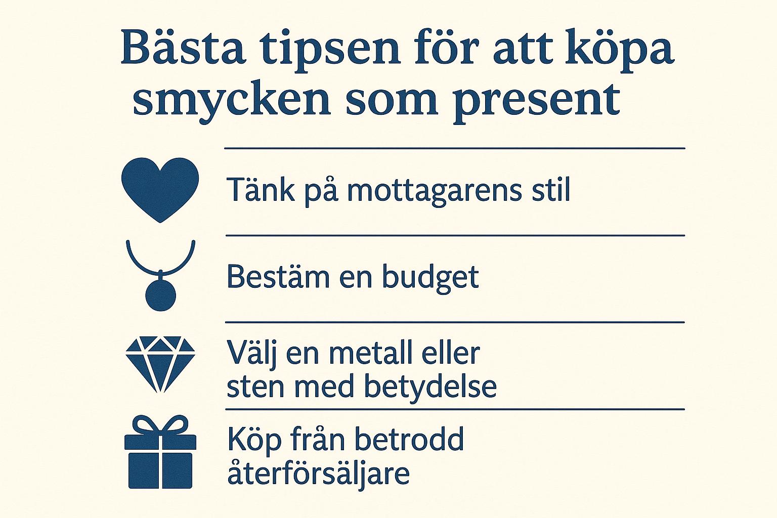Bästa tipsen för att köpa smycken som present