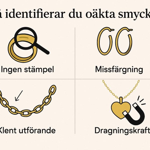 Så identifierar du oäkta smycken