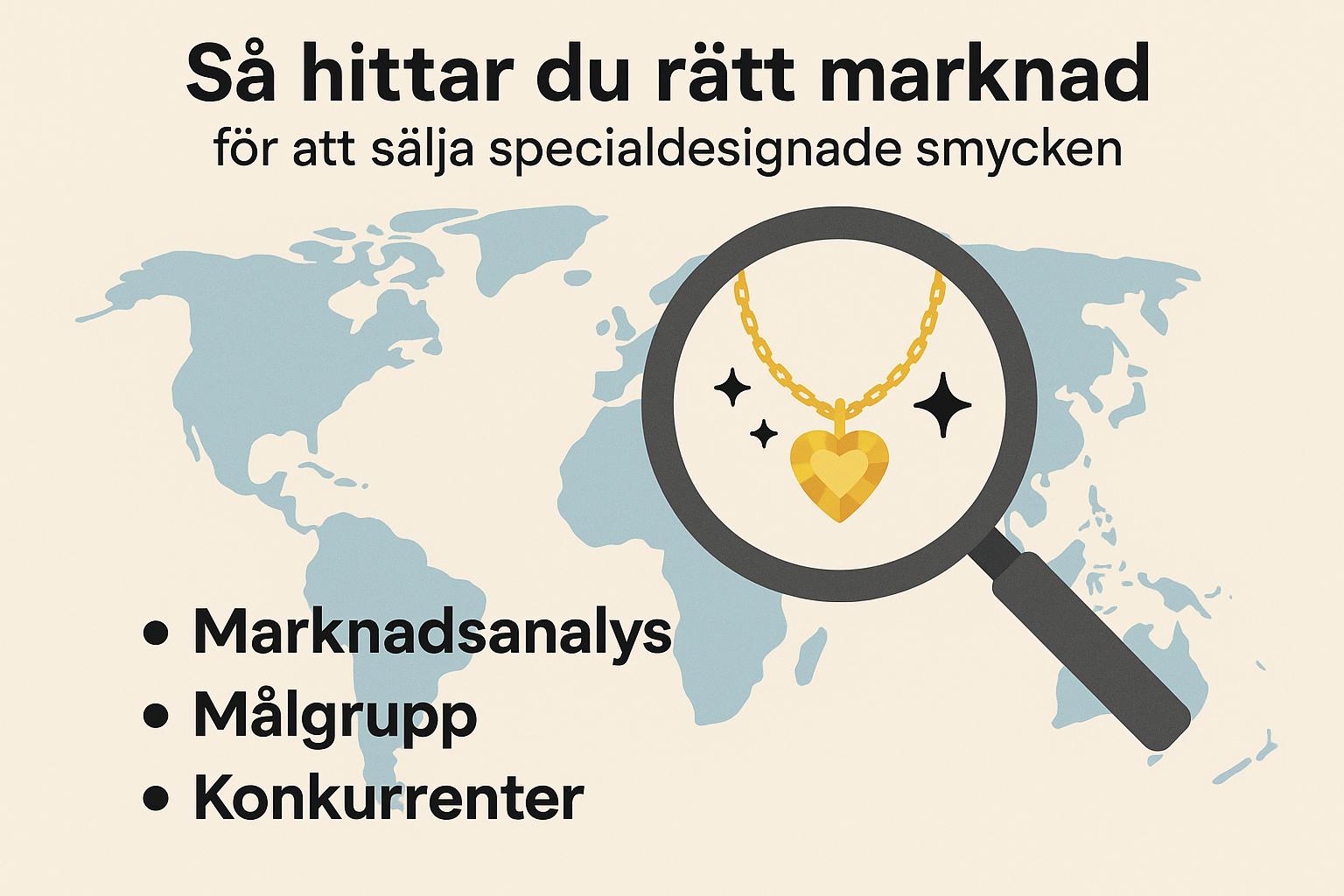 Så hittar du rätt marknad för att sälja specialdesignade smycken