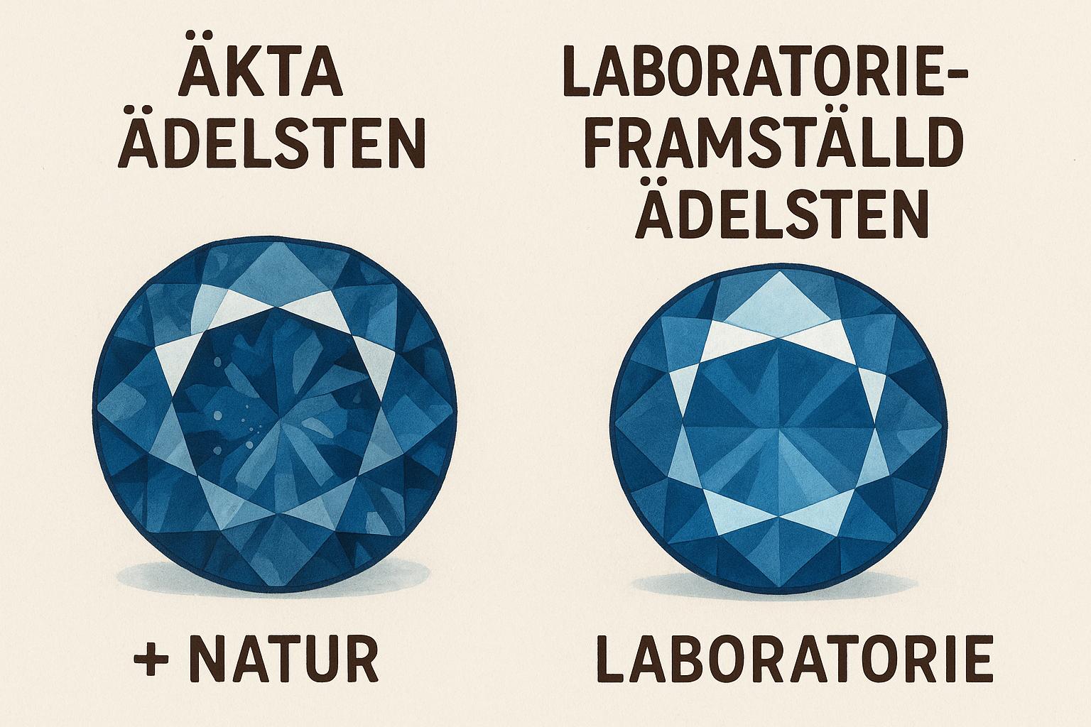 Vad är skillnaden mellan äkta och laboratorieframställda ädelstenar?
