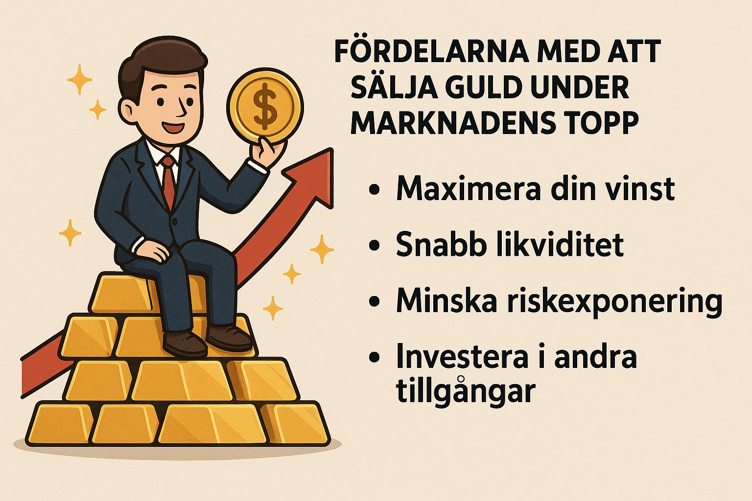 Fördelarna med att sälja guld under marknadens topp