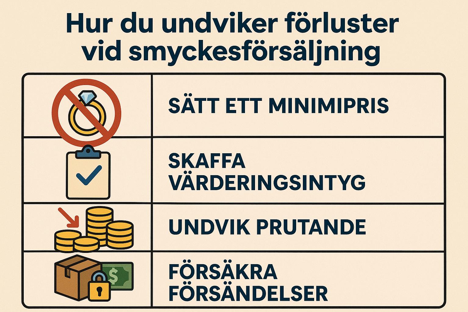 Hur du undviker förluster vid smyckesförsäljning