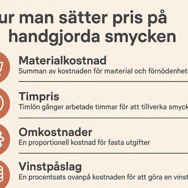 Hur man sätter pris på handgjorda smycken