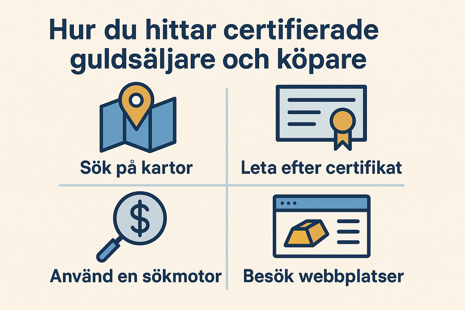 Hur du hittar certifierade guldsäljare och köpare
